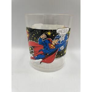 1972 Zak Designs Taiwan Plastic Superman Drinking Glass